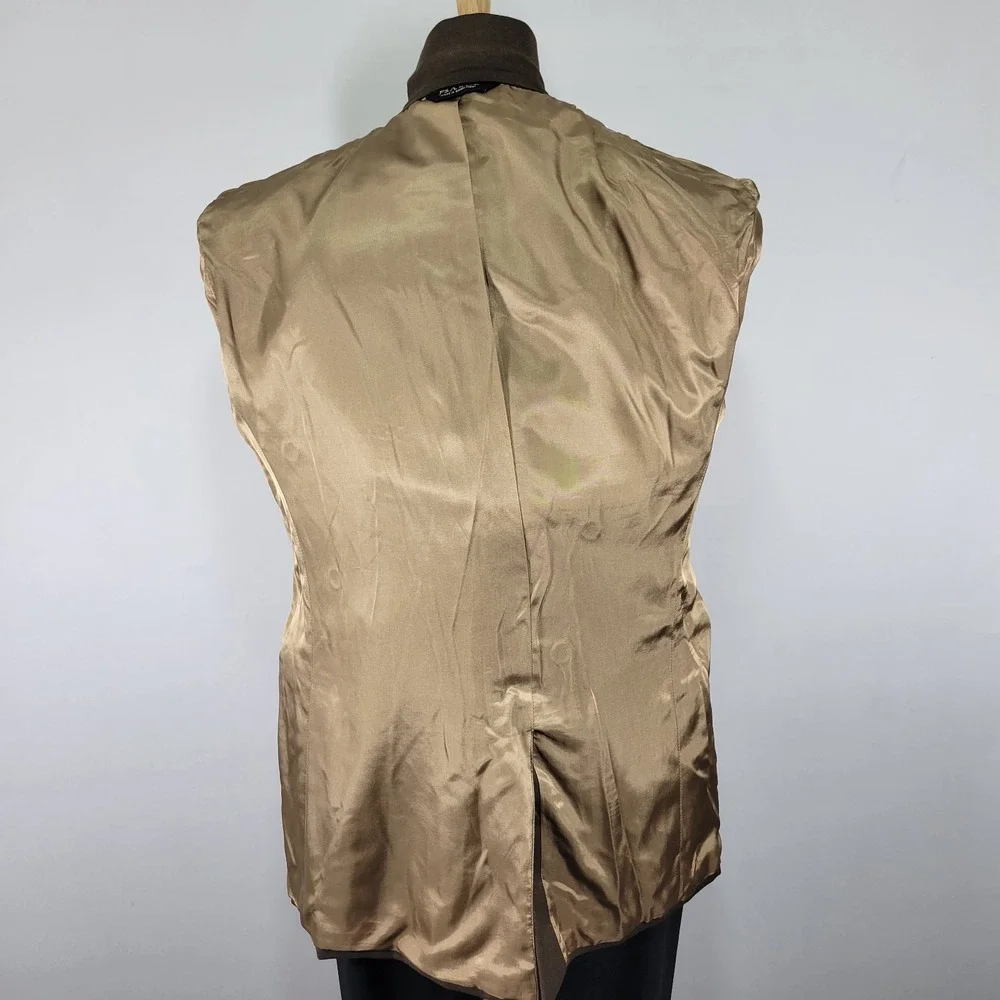 JOS A BANK Men's Sport Coat Blazer Two Button Brown‎ Wool Size 43L
